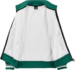 ชุดวอร์มผู้ชายสไตล์ฮิปฮอป ปักลาย ผ้าฝ้าย 100% แจ็คเก็ตแขนยาวแบบซิปเต็มตัว และกางเกงขายาว ชุด 2 ชิ้น - Product Image 4