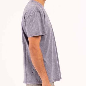 Camisetas de moda para hombre a bajo precio, tela duradera de poliéster/algodón, holgadas, estampadas, de alta calidad, de secado rápido, manga corta, lavado ácido. - Product Image 2