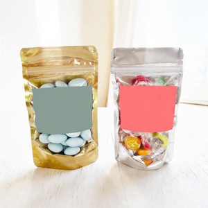 Bolsa de Embalaje de Alimentos Personalizada con Cierre y Ventana, Color Morado, para Guardar Galletas, Dulces y Productos de Panadería - Product Image 3