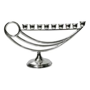 Wholesale Price Gold Silver Mosaic Shabbat Candle Holders Pair Luxury Judaica Sabbath <b>Candlestick</b> Gift For Home - Product Image 5
