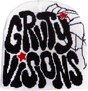 Wholesale Jacquard Knit Letter Print Beanie Hat with Star Design Streetwear Hip Hop Graphic <b>Cap</b> <b>Winter</b> Warm Fashion Unisex - Product Image 2