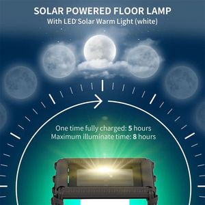 Lampe solaire de jardin à allumage/extinction automatique avec lumières LED étanches - Product Image 6