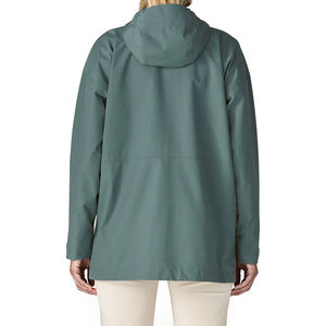 Chaqueta Impermeable y Transpirable para Mujer, con Capucha, de 2 Capas, para Uso Diario al Aire Libre, con Puños Ajustables, Ropa Técnica para la Lluvia - Product Image 2