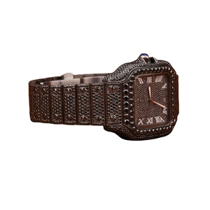 Reloj con esfera de esqueleto Moissanite de gama alta, grado D VVS1, construcción de acero inoxidable de lujo, garantía de 2 años, prueba de diamante de 20mm - Product Image 5