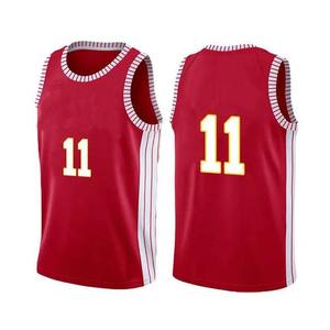 Camiseta de Baloncesto de Malla 100% Poliéster, Nuevo Diseño con Estampado en Contraste, Camisetas de Baloncesto al Por Mayor, Camisetas sin Mangas - Product Image 4