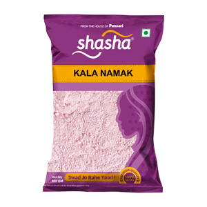 SHASHA Sal Negra Kala Namak (Black Salt) en Polvo de Primera Calidad 500g Hecho en India - Product Image 1