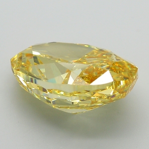 Diamant de laboratoire certifié IGI, jaune intense fantaisie, taille ovale, diamant non monté pour la vente en gros de bijoux fins - Product Image 4