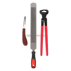Professional Reusable Stainless Steel Veterinary Horse Hoof Trimming <b>Shears</b> 3-Piece Set Heavy-Duty Equine Farrier Hoof Nipper - Product Image 1