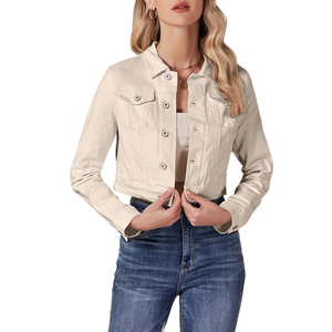 Waterproof <b>Custom</b> Wholesale price new arrival Women <b>Denim</b> <b>jacket</b> high demanding sustainable Hot Sale soft Women <b>Denim</b> <b>jacket</b> - Product Image 6