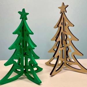 Sapin de Noël de luxe en MDF, fait main, taille personnalisée, décoration de table pour les fêtes, maison et bureau modernes, OEM ODM, vente en gros - Product Image 1
