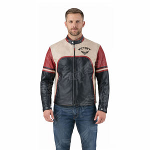 Chaqueta de Cuero Personalizada para Motocicleta Estilo Vintage 2026 para Hombre, Chaqueta Retro de Motociclista, Chaqueta Clásica para Motociclismo, Chaqueta de Cuero Estilo Cafe Racer - Product Image 3