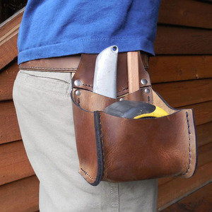 Porte-mètre ruban de haute qualité, pochette de ceinture à outils professionnelle, robuste, pour charpentier, électricien, constructeur, en vente - Product Image 3