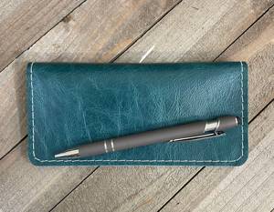 Factory Direct Genuine Leather Checkbook Cover High Quality Duplicate Check <b>Book</b> <b>Wallet</b> Custom Logo Brand LCR-0158 - Product Image 1