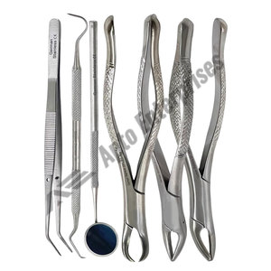 Apto Enterprises - Juego de 3 Pinzas de Extracción Dental Manuales de Alta Resistencia, Juego Básico de Cirugía Dental, Acero Inoxidable Profesional - Product Image 2