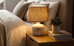 Éclairage domestique, lampe en bois rustique, lampe sur pied en bois massif, lampe décorative en bois massif pour salon, chambre à coucher - Product Image 2