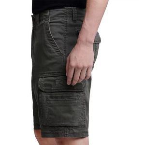 Shorts Cargo Décontractés Homme Taille Élastique Multipoches Motif Uni Respirant Toile Robuste pour le Travail et l'Extérieur – Vente en Gros - Product Image 3