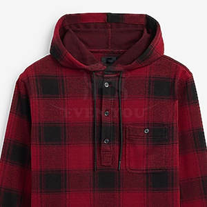 Sweat-shirts en flanelle de qualité supérieure pour hommes, tissu chaud et doux, coupe confortable, vêtements décontractés pour l'hiver, en vente - Product Image 5