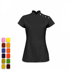 Uniforme de Salón de Belleza para Mujer, Túnica de Spa de Manga Corta, Blusa Médica, Ropa de Trabajo para Salón de Belleza - Product Image 3