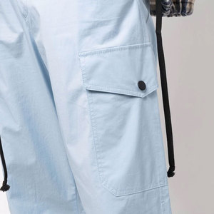 Pantalon cargo décontracté pour homme, léger, 100 % coton, écologique, respirant, tailles personnalisables, vente en gros - Product Image 5