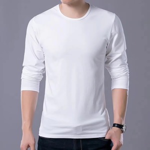 เสื้อยืดแขนยาวสีขาว คอกลม ผู้หญิง ทรงปกติ แห้งเร็ว ผ้าถัก สีพื้น ใส่สบาย พิมพ์ลายโลโก้ด้านหน้า - Product Image 3