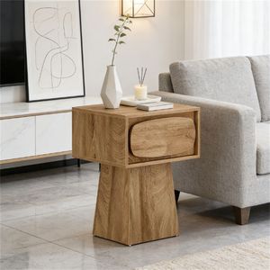 <b>Small</b> Side <b>Table</b> with Storage Drawers Tea or <b>Coffee</b> <b>Table</b> Nightstand - Product Image 2