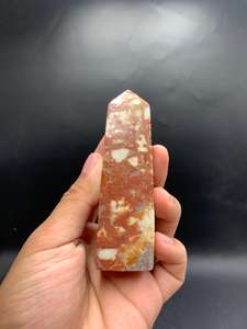 Torre de Jaspe Maligano Natural de Indonesia de 9 cm – Punta de Cristal Multicolor Pulida a Mano para Decoración, Colección y Meditación - Product Image 4