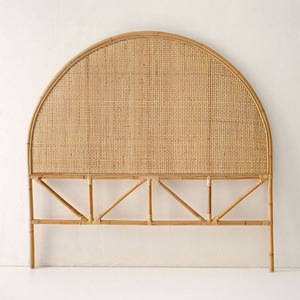 New Designs 2026 Bohemian Plant Rattan <b>Headboard</b> Wall Hanging Decoration Handmade Flower Shape Multi-Functional - Product Image 1