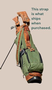 Handmade Full Grain Hide <b>Golf</b> Club Carrier Zipper Closure Mens Seniors Luxury Sports Travel Holdall - Product Image 3