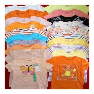 Camisetas y Vestidos de Verano para Niños y Niñas al por Mayor Ropa Nueva Mixta de Marca Ropa Urbana de Algodón para Niños de Bangladesh - Product Image 3
