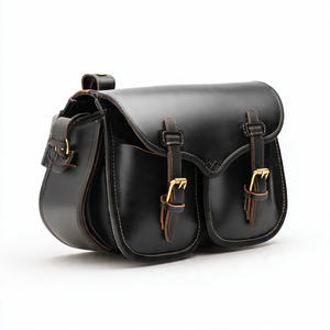 Bolso de Hombro Tipo Saddle de Cuero Genuino Vintage para Mujer, Impermeable, Tamaño Pequeño/Mini - Product Image 5