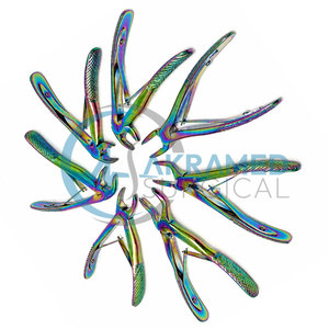 Ensemble de 7 pinces pédiatriques arc-en-ciel de qualité supérieure, revêtement titane, pour extraction dentaire pédiatrique, instruments chirurgicaux dentaires, kit CE - Product Image 4