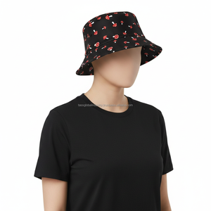 Women's <b>Bucket</b> <b>Hat</b> <b>Red</b> Custom OEM Wholesale - Product Image 2