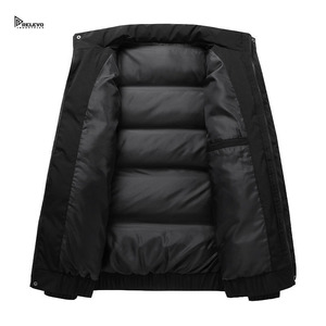 Chaqueta Acolchada Gruesa de 320 GSM para Hombre, Tejido de Nailon y Poliéster, Cálida, con Capucha, para Invierno, Casual, para Exteriores - Product Image 4