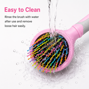 Brosse à poils douce pour animaux de compagnie Rainbow, brosse démêlante pour chiens et chats, fournisseur en gros - Product Image 4