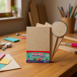 Tabla de Madera de 40*60cm con Base de Aglomerado, Producto de Artesanía en Bambú y Madera - Product Image 3