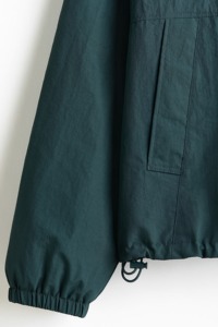 Men's Hooded Windbreaker <b>Jacket</b> Solid Color Zipper Closure Casual Outdoor Wear Autumn Polyester Material - Product Image 5