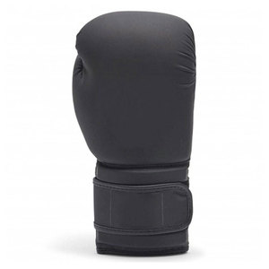 Gants de boxe Econex Sports en cuir PU bleu avec fermeture à boucle, sangle de poignet réglable, impression filigrane pour l'entraînement des adultes - Product Image 2