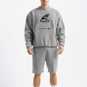 Conjunto Casual de Verano para Hombre Hecho a Medida, Conjunto de Camiseta y Pantalones Cortos de Algodón y Elastano, Estilo Urbano, Tallas Grandes, Venta al Por Mayor - Product Image 6