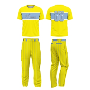 Conjunto de Uniforme de Softbol Unisex Personalizado, Jersey Sublimado, Pantalones con Cierre, Alta Calidad, Transpirable, Secado Rápido, Manga Corta, Ropa de Equipo - Product Image 5