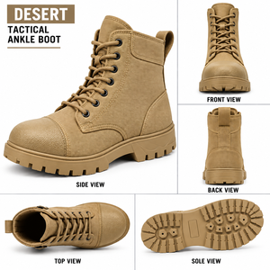 Chaussures tactiques normales pour hommes et femmes, souples, confortables, ajustement parfait, idéales pour l'entraînement de sécurité, fabriquées par le fabricant. - Product Image 1