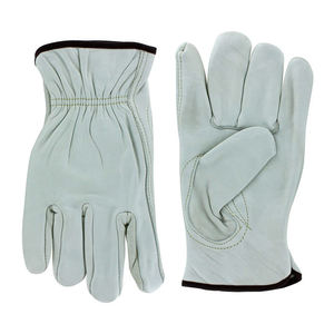 Sunny <b>Gloves</b> Durable Soft Natural White Premium Cowhide Leather Truck <b>Driver</b> <b>Gloves</b> Anti-Slip Tear-Resistant Latex-Free 8 oz - Product Image 3