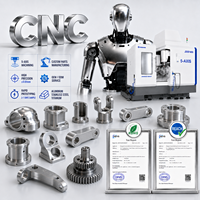 Servicio de Mecanizado CNC OEM, Piezas Metálicas Personalizadas de Aleación de Aluminio y Acero Inoxidable para Componentes Mecanizados para Brazos Robóticos