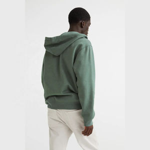 เสื้อฮู้ดแขนยาวลำลองผู้ชายทรงหลวมแบบดรอปโชว์เดอร์ สตรีทแวร์สั่งทำพิเศษ ทรงโอเวอร์ไซส์ ผ้าหนา ใส่สบาย ทรงหลวม ซิปยาวเต็มตัว - Product Image 2