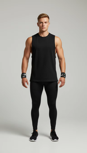 Sangles de poignet pour la musculation avec logo personnalisé, rembourrées en néoprène, robustes, antidérapantes, avec fermeture éclair, protection professionnelle pour hommes - Product Image 3