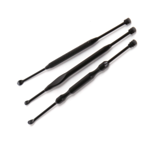 ที่แคะหูสแตนเลสพรีเมียม สีตามสั่ง รับผลิตแบบ OEM พร้อมช้อนแคะหู ที่แคะหูแบบเกลียวสีดำ - Product Image 3