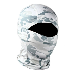 GENERSA SPORTS Cagoule de sport bleu marine imitation animale, masque facial intégral, extérieur, unisexe, 100% polyester, respirant, imperméable - Product Image 3