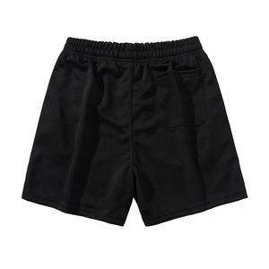 Shorts de sport gothiques personnalisés avec logo pour hommes, en tissu Oxford, taille haute élastique, couleur unie, avec poche, séchage rapide et respirant - Product Image 5