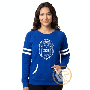 Sudadera de Invierno para Mujer, Personalizada al por Mayor, con Logotipo Bordado en la Parte Delantera, GREEK TREASURES Zeta Phi Beta, de Algodón y Felpa - Product Image 3