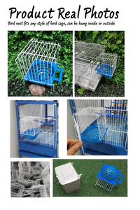 Nichoir suspendu pour l'élevage des oiseaux, en métal et plastique, pour pinsons, agapornis, perruches, canaris, pour la ponte des œufs - Product Image 4