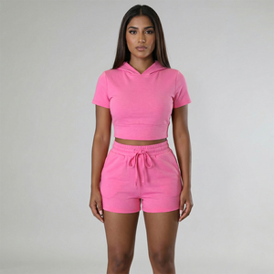 Conjunto Casual de Verano para Mujer, Diseño Moderno, Transpirable, 100% Algodón Ecológico, Cuello Redondo, Dos Piezas, Largo hasta la Rodilla - Product Image 2